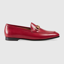 Load image into Gallery viewer, Gucci Women Jordaan Leather Loafer Red