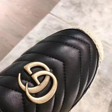 Load image into Gallery viewer, Gucci Women Leather Espadrille with Double G in 2 cm Height-Black