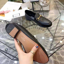 Load image into Gallery viewer, Gucci Women Leather Horsebit Loafer 1.3 cm Height-Black