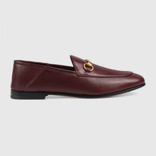 Load image into Gallery viewer, Gucci Women Leather Horsebit Loafer 1.3 cm Height-Brown