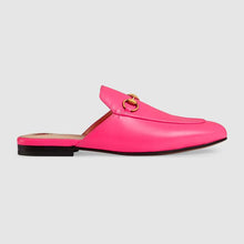 Load image into Gallery viewer, Gucci Women Princetown Leather Slipper with Horsebit Detail-Rose