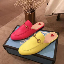 Load image into Gallery viewer, Gucci Women Princetown Leather Slipper with Horsebit Detail-Yellow