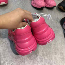 Load image into Gallery viewer, Gucci Women Rhyton Gucci Logo Leather Sneaker-Rose