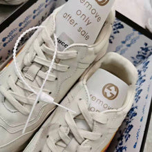 Load image into Gallery viewer, Gucci Women Rhyton Sneaker with Interlocking G and Heart in 4.6 cm Height-Beige