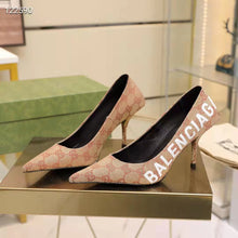 Load image into Gallery viewer, Gucci Women The Hacker Project Square Knife Pump Beige Original GG Canvas