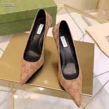 Load image into Gallery viewer, Gucci Women The Hacker Project Square Knife Pump Beige Original GG Canvas