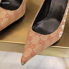 Load image into Gallery viewer, Gucci Women The Hacker Project Square Knife Pump Beige Original GG Canvas