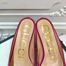 Load image into Gallery viewer, Gucci Women Zumi Leather Slide 4.6 cm Height-Rose