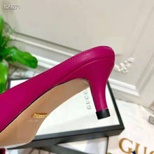 Load image into Gallery viewer, Gucci Women Zumi Leather Slide 4.6 cm Height-Rose