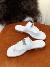 Load image into Gallery viewer, Hermes Elixir Neo Sandal White