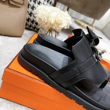 Load image into Gallery viewer, Hermes Elixir Sandal Black