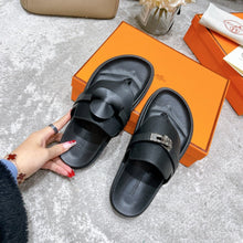 Load image into Gallery viewer, Hermes Elixir Sandal Black