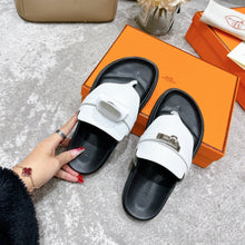 Load image into Gallery viewer, Hermes Elixir Sandal White