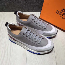 Load image into Gallery viewer, Hermes Men Rapid Sneaker Shoes White Sole-Grey