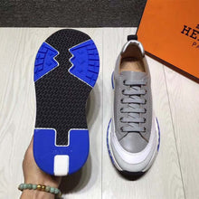 Load image into Gallery viewer, Hermes Men Rapid Sneaker Shoes White Sole-Grey
