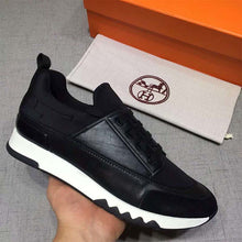 Load image into Gallery viewer, Hermes Men Shoes Stadium Sneaker-Black