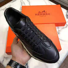 Load image into Gallery viewer, Hermes Men Trail Sneaker in Calfskin-Black