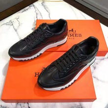 Load image into Gallery viewer, Hermes Men Trail Sneaker in Calfskin-Black