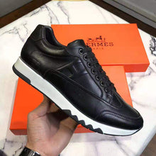 Load image into Gallery viewer, Hermes Men Trail Sneaker in Calfskin-Black