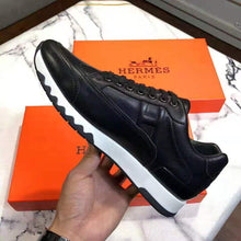 Load image into Gallery viewer, Hermes Men Trail Sneaker in Calfskin-Black