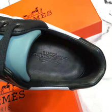 Load image into Gallery viewer, Hermes Men Trail Sneaker in Calfskin-Blue
