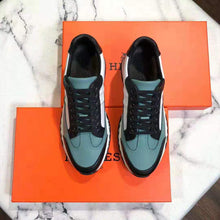 Load image into Gallery viewer, Hermes Men Trail Sneaker in Calfskin-Blue