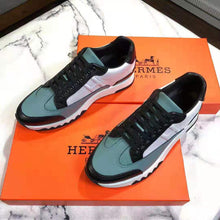 Load image into Gallery viewer, Hermes Men Trail Sneaker in Calfskin-Blue