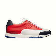 Load image into Gallery viewer, Hermes Men Trail Sneaker in Calfskin-Red
