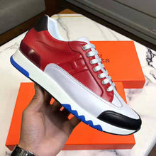 Load image into Gallery viewer, Hermes Men Trail Sneaker in Calfskin-Red