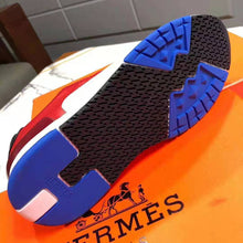 Load image into Gallery viewer, Hermes Men Trail Sneaker in Calfskin-Red