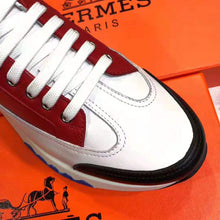 Load image into Gallery viewer, Hermes Men Trail Sneaker in Calfskin-Red