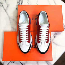 Load image into Gallery viewer, Hermes Men Trail Sneaker in Calfskin-Red