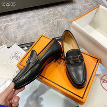 Load image into Gallery viewer, Hermes Paris Loafer Black