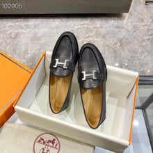 Load image into Gallery viewer, Hermes Paris Loafer Black