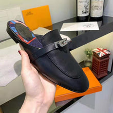 Load image into Gallery viewer, Hermes Women 0z Mule-Black