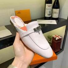 Load image into Gallery viewer, Hermes Women 0z Mule-White