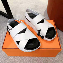 Load image into Gallery viewer, Hermes Women Electric Sandal in Calfskin-White