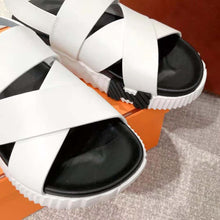Load image into Gallery viewer, Hermes Women Electric Sandal in Calfskin-White