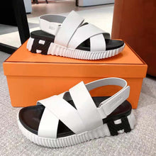 Load image into Gallery viewer, Hermes Women Electric Sandal in Calfskin-White