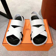 Load image into Gallery viewer, Hermes Women Electric Sandal in Calfskin-White