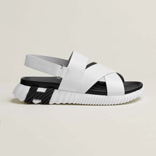 Load image into Gallery viewer, Hermes Women Electric Sandal in Calfskin-White