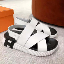 Load image into Gallery viewer, Hermes Women Electric Sandal in Calfskin-White
