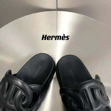 Load image into Gallery viewer, Hermes Women Extra Sandal in Nappa Leather-Black