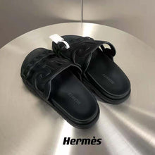 Load image into Gallery viewer, Hermes Women Extra Sandal in Nappa Leather-Black