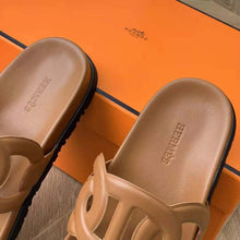 Load image into Gallery viewer, Hermes Women Extra Sandal in Nappa Leather-Brown