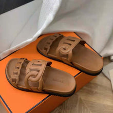 Load image into Gallery viewer, Hermes Women Extra Sandal in Nappa Leather-Brown