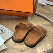 Load image into Gallery viewer, Hermes Women Extra Sandal in Nappa Leather-Brown