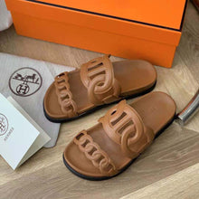 Load image into Gallery viewer, Hermes Women Extra Sandal in Nappa Leather-Brown