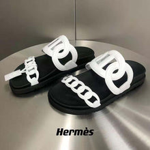 Load image into Gallery viewer, Hermes Women Extra Sandal in Nappa Leather-White