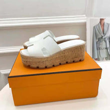 Load image into Gallery viewer, Hermes Women Eze 30 Sandal in 7cm Heel Height-White